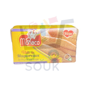 موناكو شرائح الإسقمري بالزيت النباتية 125 غ
