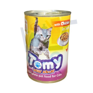 طومي للقطط بالدواجن 415 غ