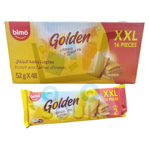 بسكويت بنكهة البرتقال 48*52غ XXL ڭولدن