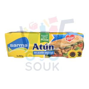 أتون سارما تونة بالزيت النباتي 3*80غ