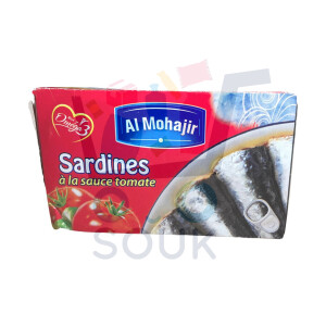 المهاجر سردين بصلصة الطماطم 125غ