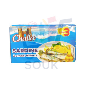 شالة سردين بالزيت النباتي 125غ
