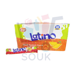 لاتينو بسكويت بالفراولة 60 وحدة